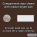 Salsbury Cell Phone Storage Locker - with Front Access Panel - 6 Door High Unit (5 Inch Deep Compartments) - 18 A Doors (17 usable) - Bronze - Recessed Mounted - Master Keyed Locks  19165-18ZRK